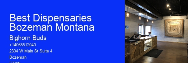 Best Dispensaries Bozeman Montana
