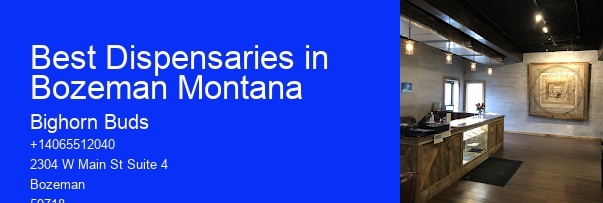 Best Dispensaries in Bozeman Montana