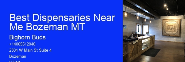 Best Dispensaries Near Me Bozeman MT